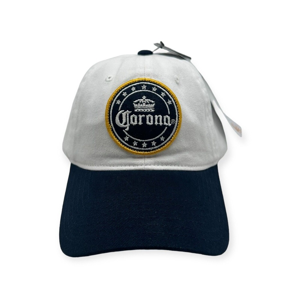 Corona Crown Logo Strapback Adjustable Dad Hat Cap‎ Beer Party Patch NWT